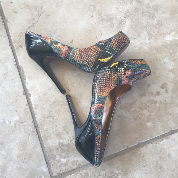BCBGENERATION colorful python heels - Picture 4 of 6